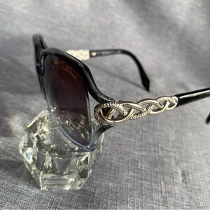 🇮🇹 Roberto Cavalli | Black Gray Shaded Frame Gray Gradient Lenses Sunglasses